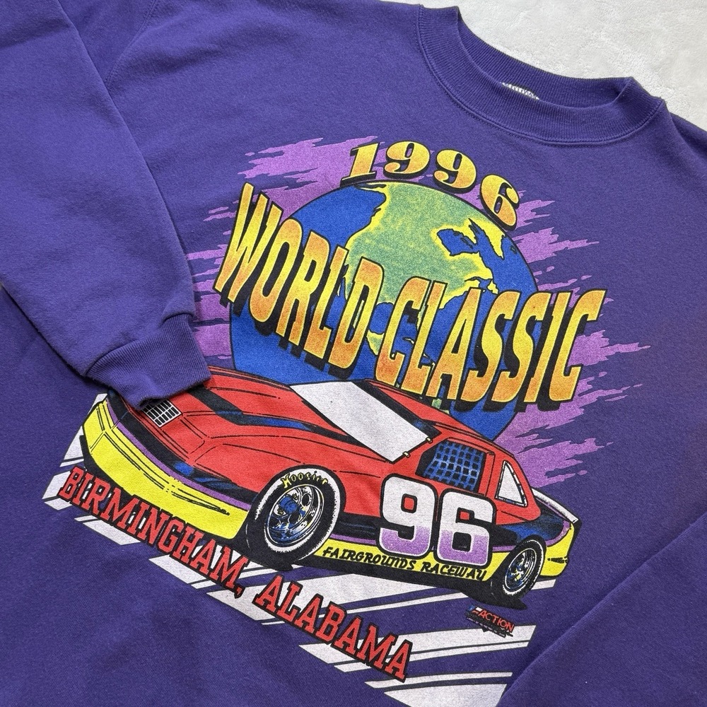 Vintage 1996‎ World Classic 96 Birmingham AL Racing Sweatshirt XL NASCAR